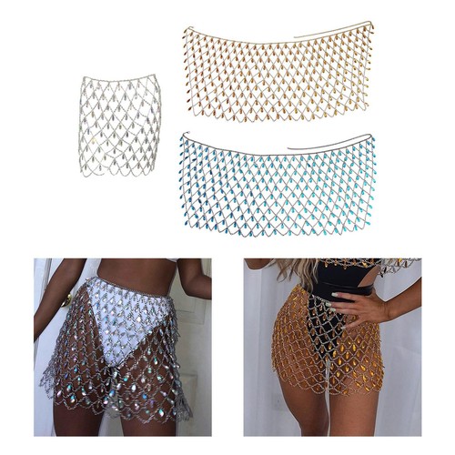 Strass body kette rock - strass, bikini